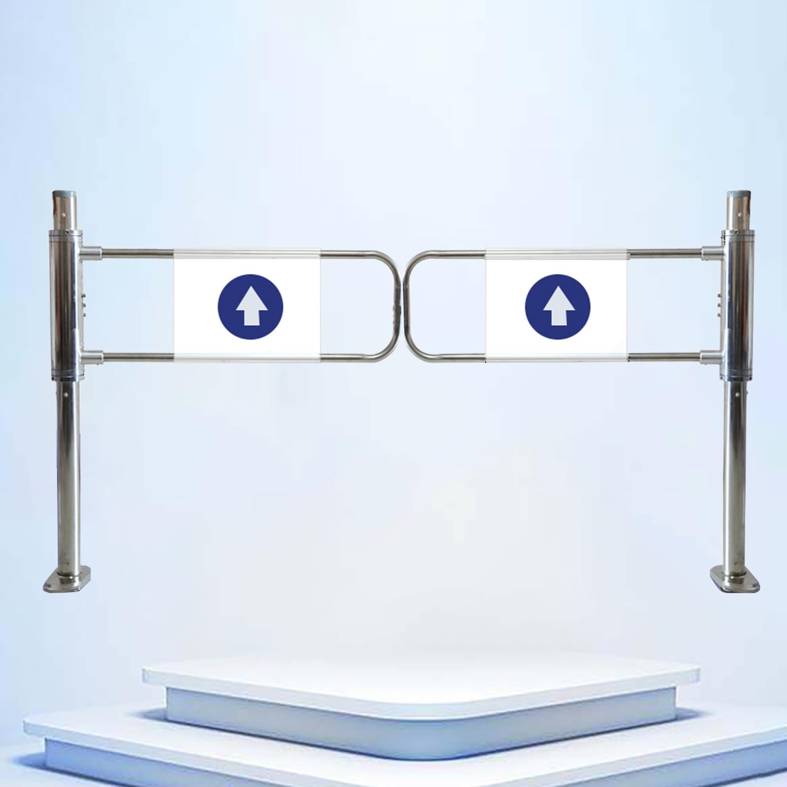 Aioneer Automatic Swing Gate With Spring-Loaded Closure For Store And Warehouse Entrances-190cm/74.8in
