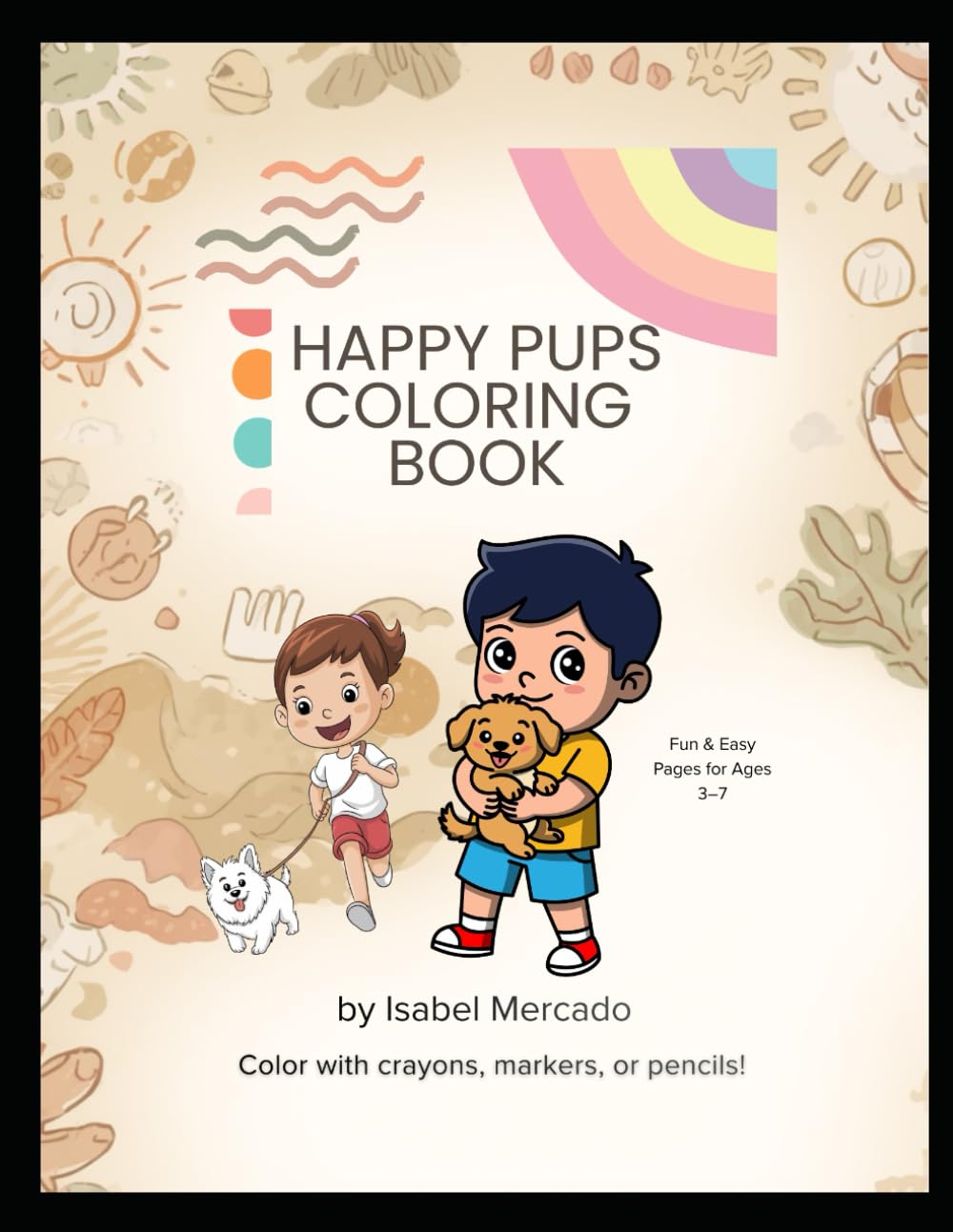 HAPPY PUPS coloring book