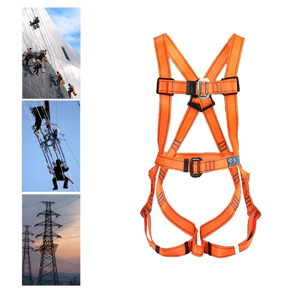 Imbracature di Sicurezza, Imbragature Imbracatura Anticaduta, Imbrago Arrampicata Elettricista Tetto Tools Ponteggio per Edilizia Arrampicata Lavorare in quota, Costruzione di energia elettrica