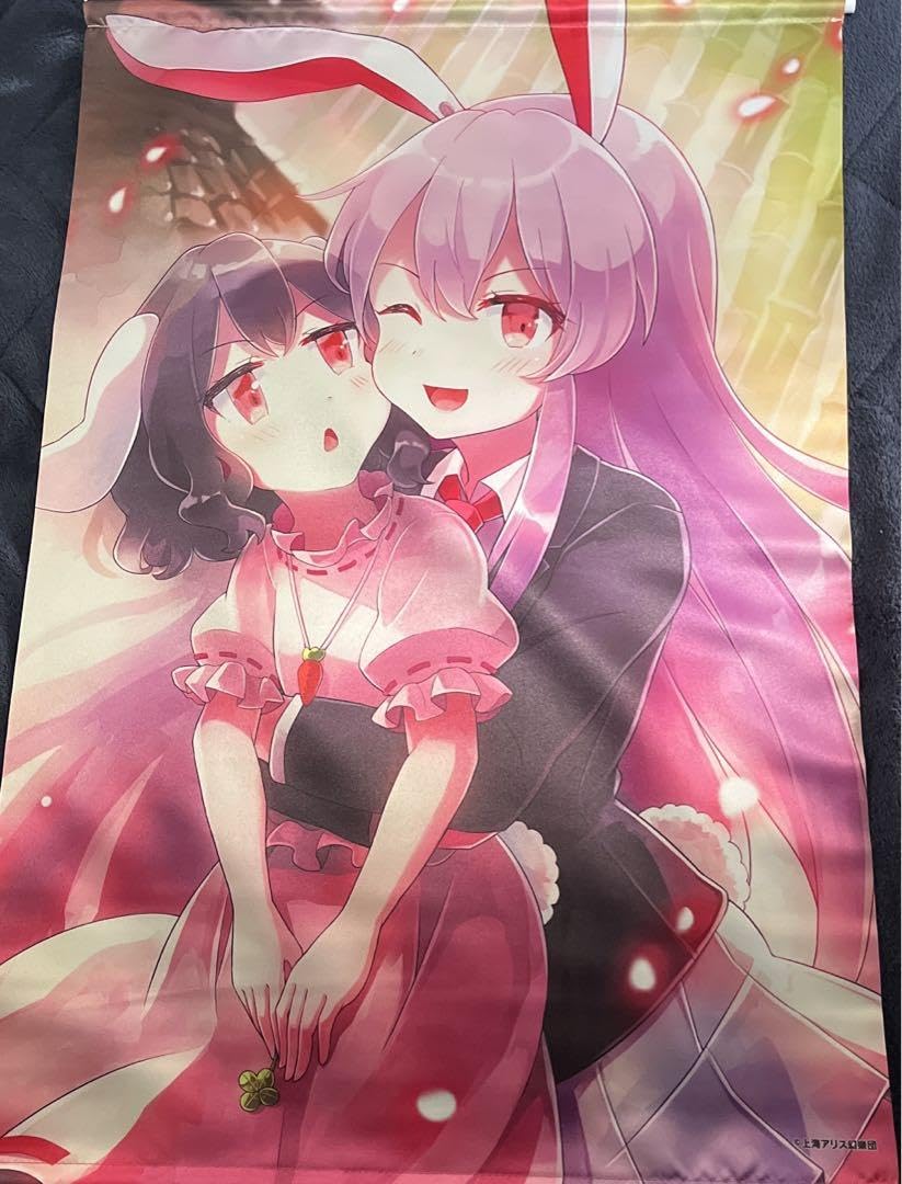 東方Project 鈴仙・優曇華院・イナバと因幡てゐ 同人手描きイラスト 美品