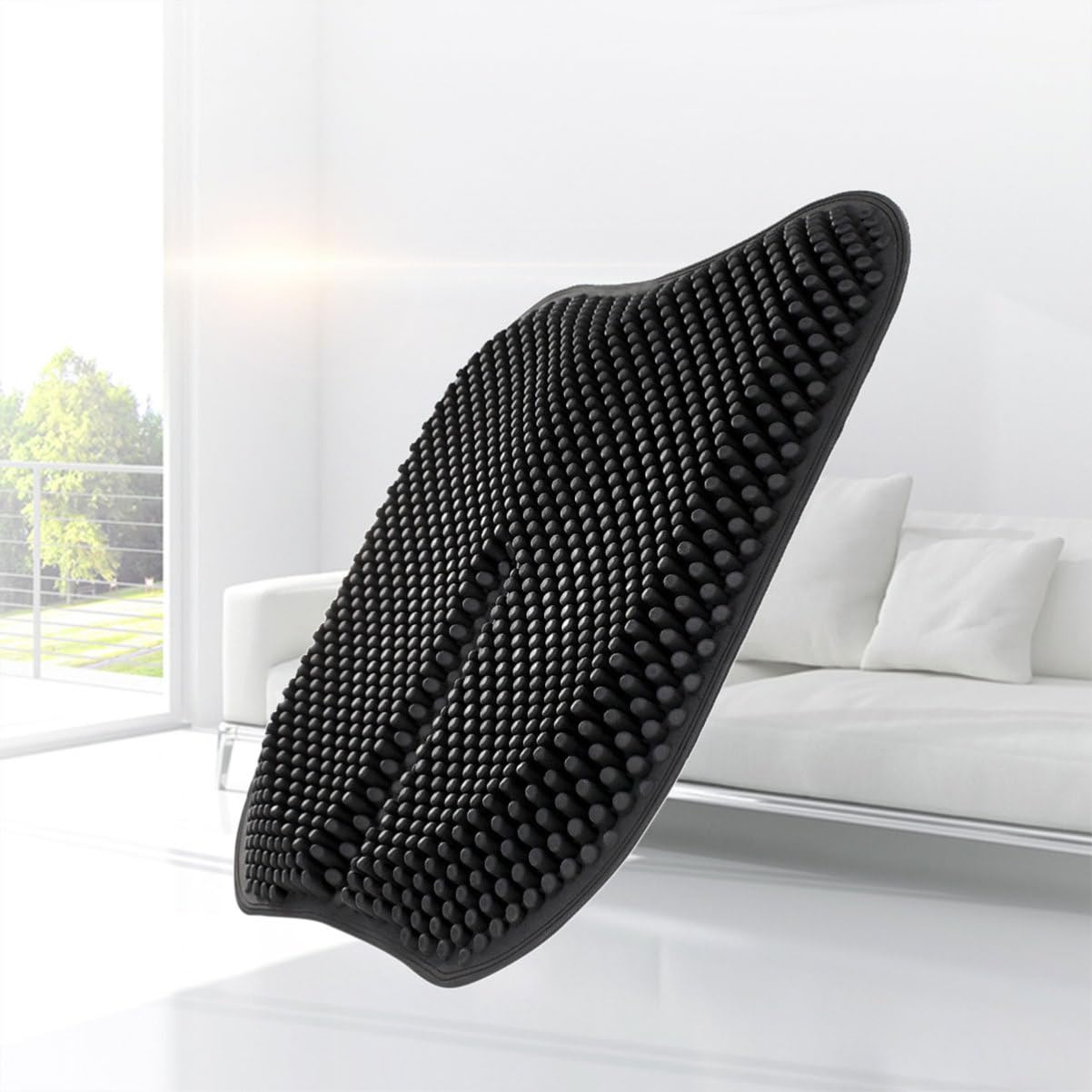 MAGICLULU Cuscino Comodo Silicone Auto Sedile Massaggiante Traspirante e in Nero Antiscivolo Colore Camion