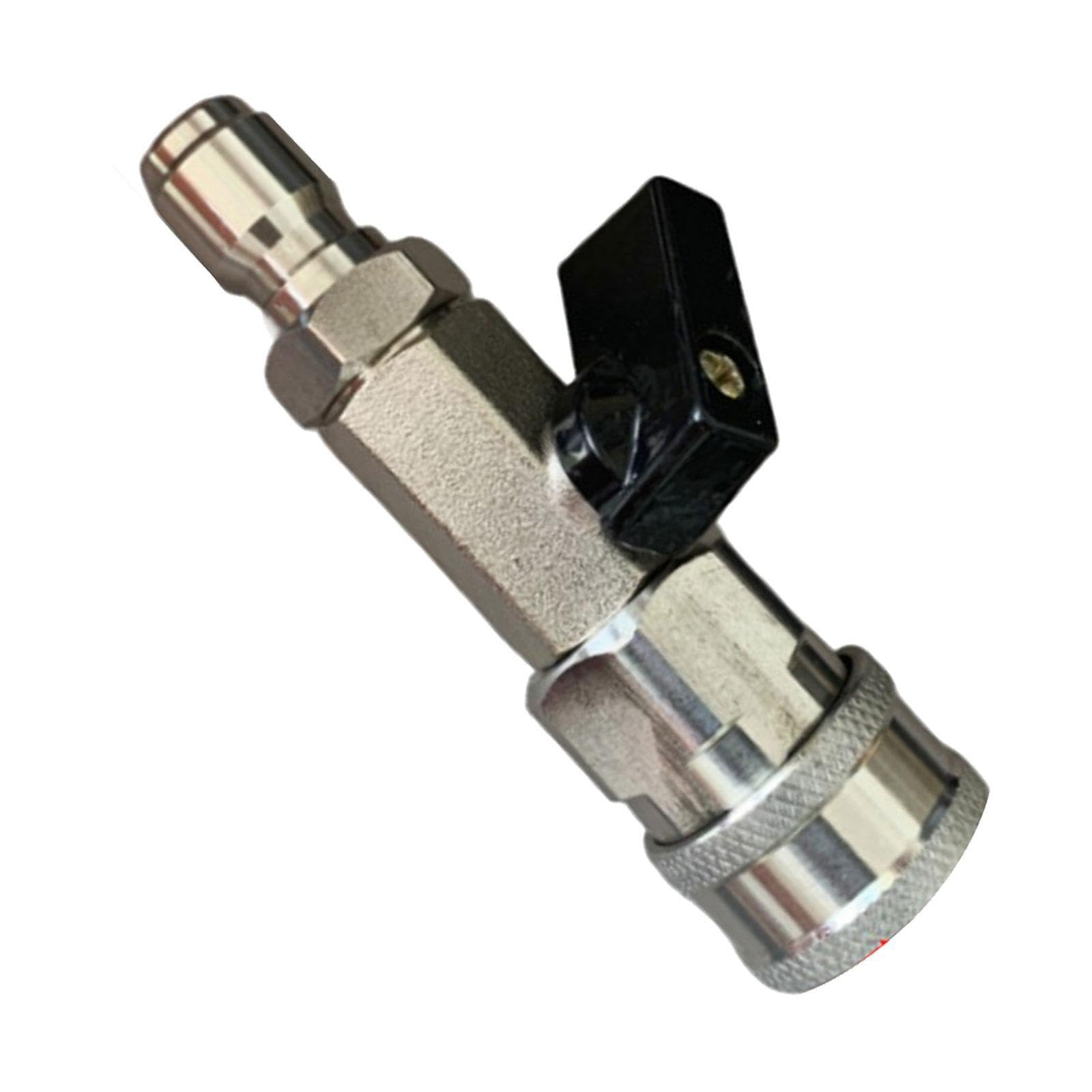 Quxvuis Easy Install High Pressure Washer Ball Valve Switch Long-Lasting Durable Easy To Open/Cl Ball Valve Is To Open And Cl. Provides Leverage At High, Style E