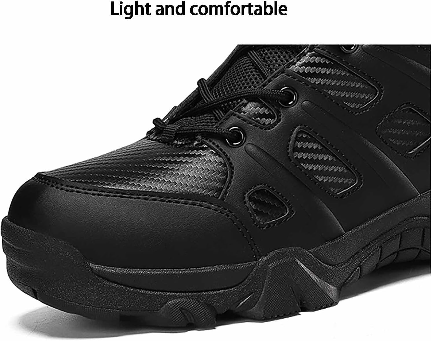 CLSQLXYJZC Military Combat Desert Boots, Men’s Tactical Boots Hunting Boots with Sports Socks Comfortable Work Boots Waterproof Security Boots Motorcycle Combat Boots