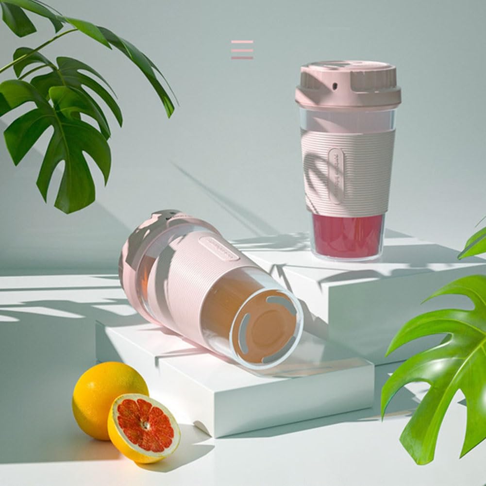 PAHION Mini Blender Smoothie Maker Frullatore per Milkshake Portatile Ricaricabile Tramite USB 18000 Giri/Min con Tazza Tritan BPA da 250 Ml per Frutta, Smoothie, Milkshake, Succo 40W