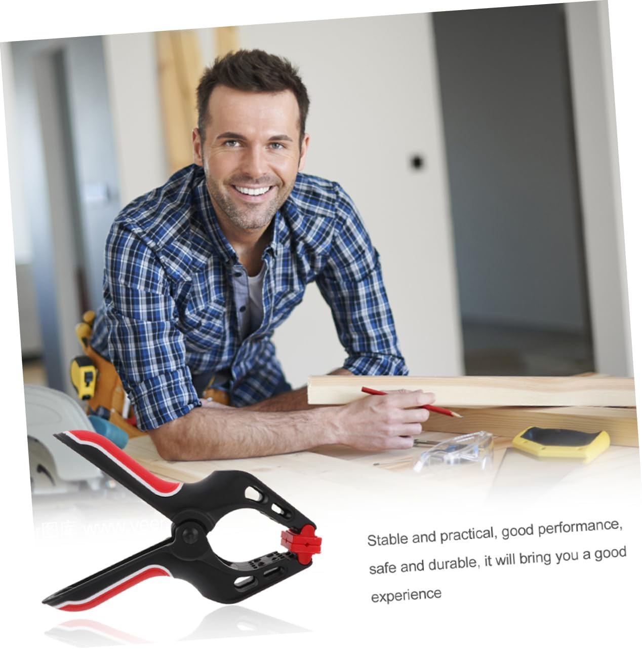 4pcs Powerful Spring Clamps A-type Woodworking Fixing Clips for Carpentry Multi-use Durable and Sturdy Tool for Woodworking Projects