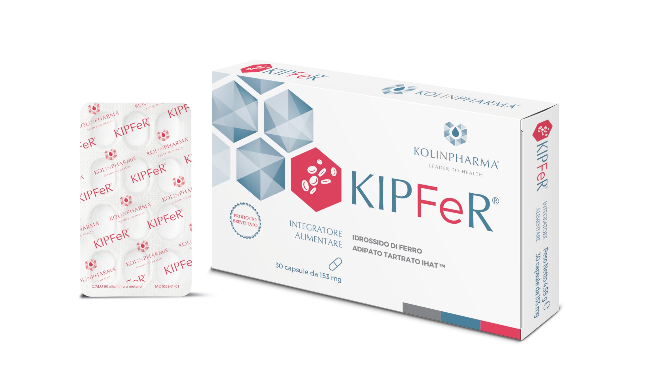 KOLINPHARMA® KIPFeR® 30 Capsule – L’integratore alimentare per tutti i casi di aumentato fabbisogno di Ferro