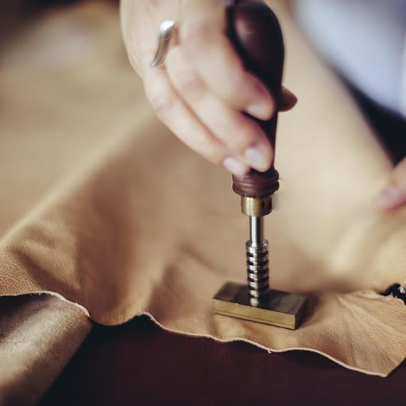 Custom Leather Stamp, Personalized Logo Embossing Leather Tool Branding Iron Stamp for Craft Working