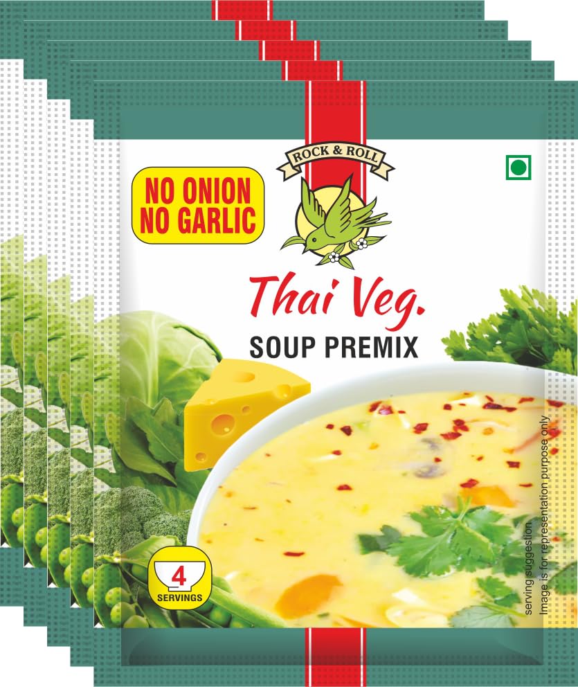 NO ONION NO GARLIC THAI VEG SOUP PREMIX (PACK OF 5) (B0C7GGKDFG) Amazon Price History, Amazon Price Tracker