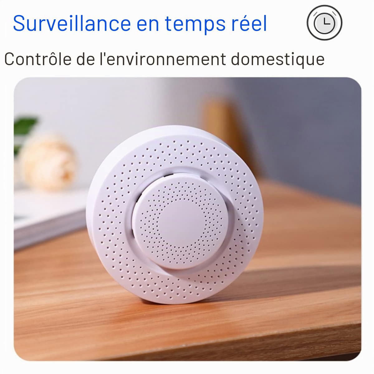 Zigbee Tuya 3.0 Moniteur de qualité de l'air - Détecteur de température et d'humidité 5 en 1 - Formaldéhyde CO2 - Capteur de température et d'humidité