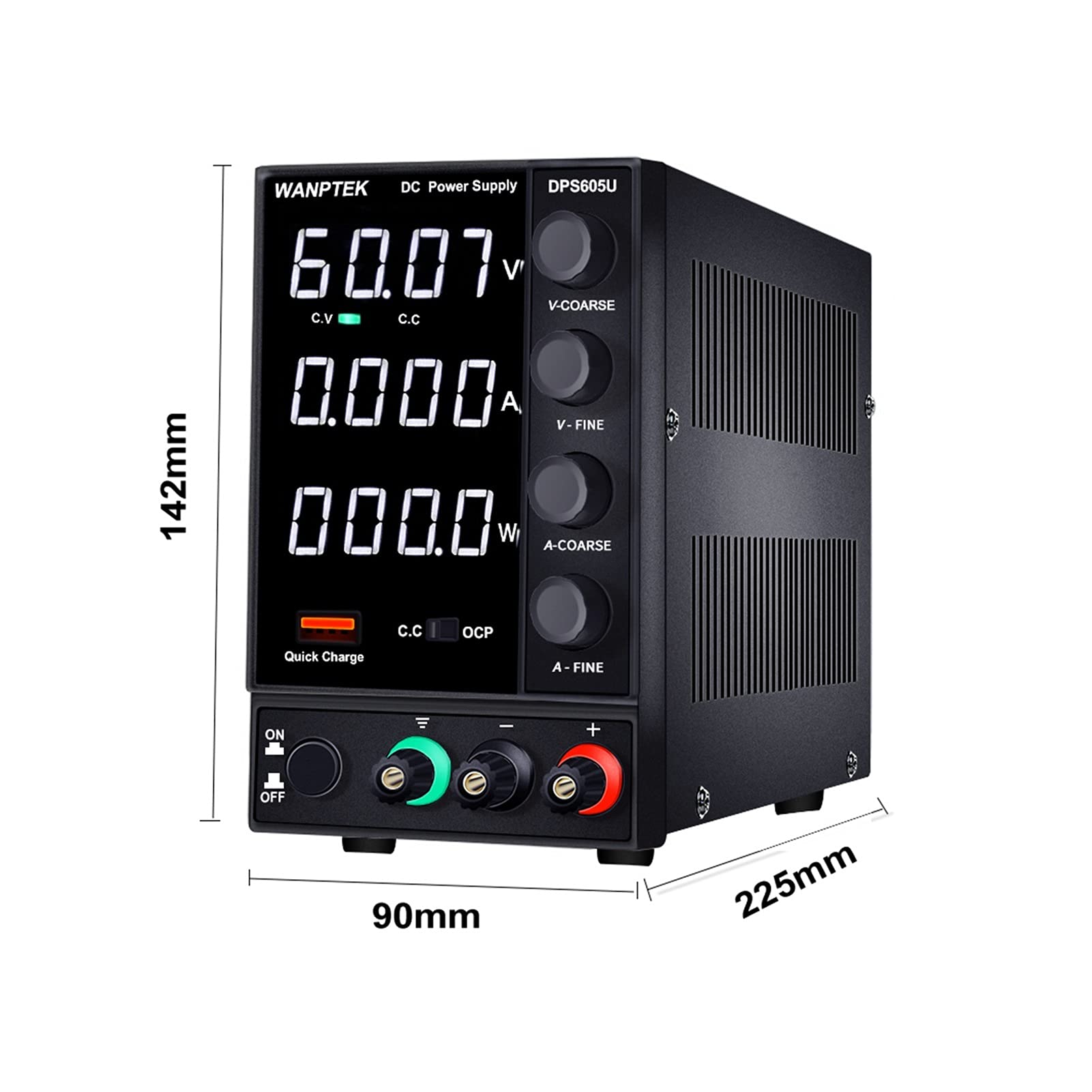 Transformador ​De Potencia Cambio de Fuente de alimentación DC Ajustable 4 dígitos Laboratorio Banco Fuente de energía 30V 10A 30V 5A 0. 01V 0. 001A AC Transformador Interruptor