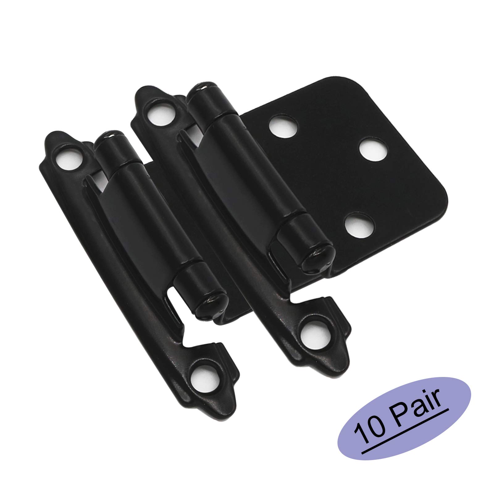 Goldenwarm 10 Pairs Black Cabinet Hinges Variable Overlay Kitchen Cabinet Hinges Self Closing Sch30bk Face Mount Black Hinges For Cabinets Buy Online In Botswana Missing Category Value Products In Botswana