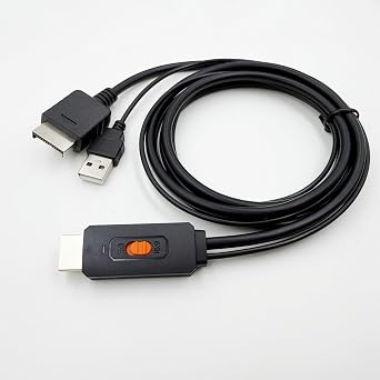 Y.D.F PS2 to HDMI Adapter Cable PS2 to HDMI Converter Support 43/169 Screen Aspect Ratio Switch Works for PlayStation 1/ PlayStation 2 HD Link CableS-Video Singal
