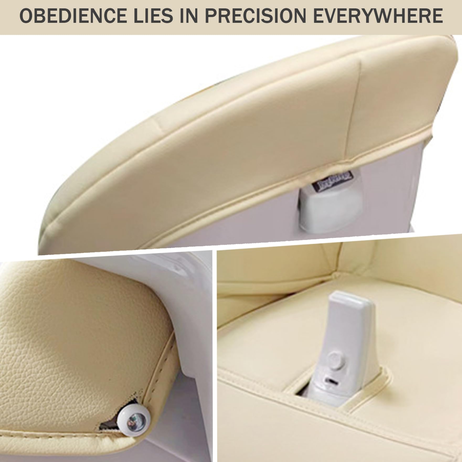 Cojín para silla alta, funda suave para silla alta de cuero PU, funda de repuesto para bebé, cojín antideslizante para cochecito para niños pequeños, bebés, niños pequeños y niñas.