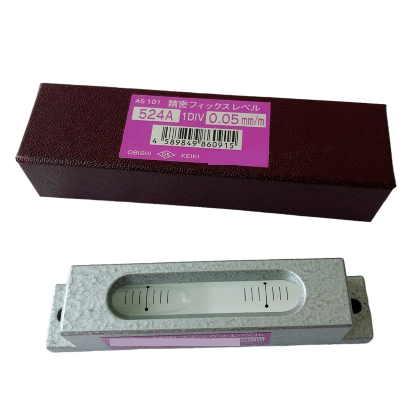 Mini nivel de burbuja 542A AS101 AS102, 542B AS201 AS202(AS201 80 * 0.5mm/M)