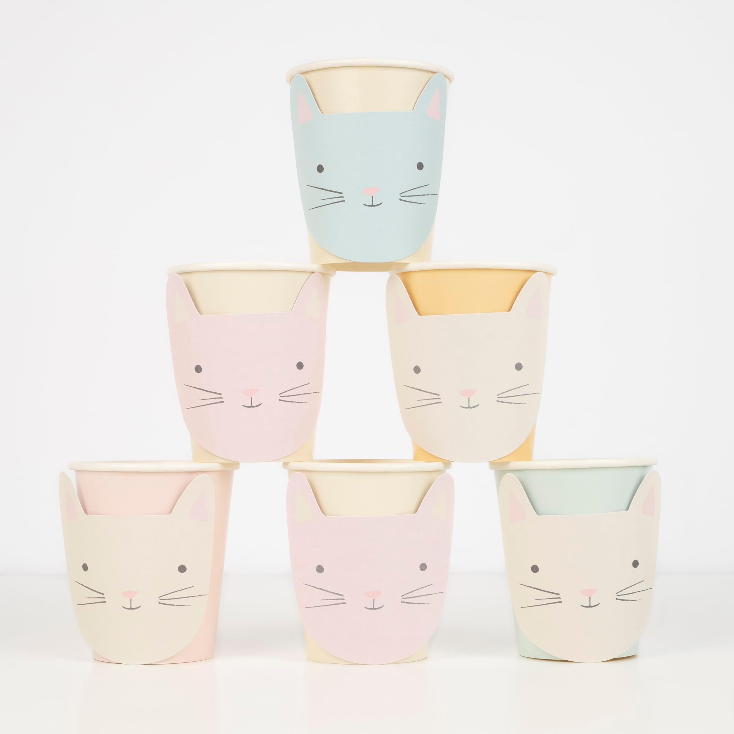 Cute Kitten Cups (Pack of 8)