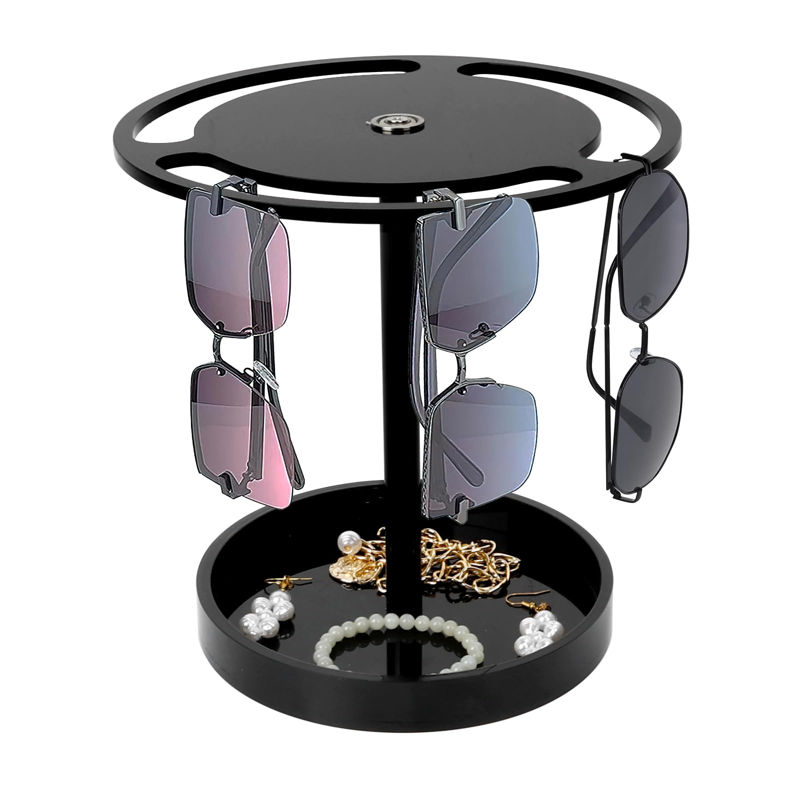 Porta Occhiali Girevole In Acrilico - Organizer Per 12 Occhiali Da Tavolo - Foto 8