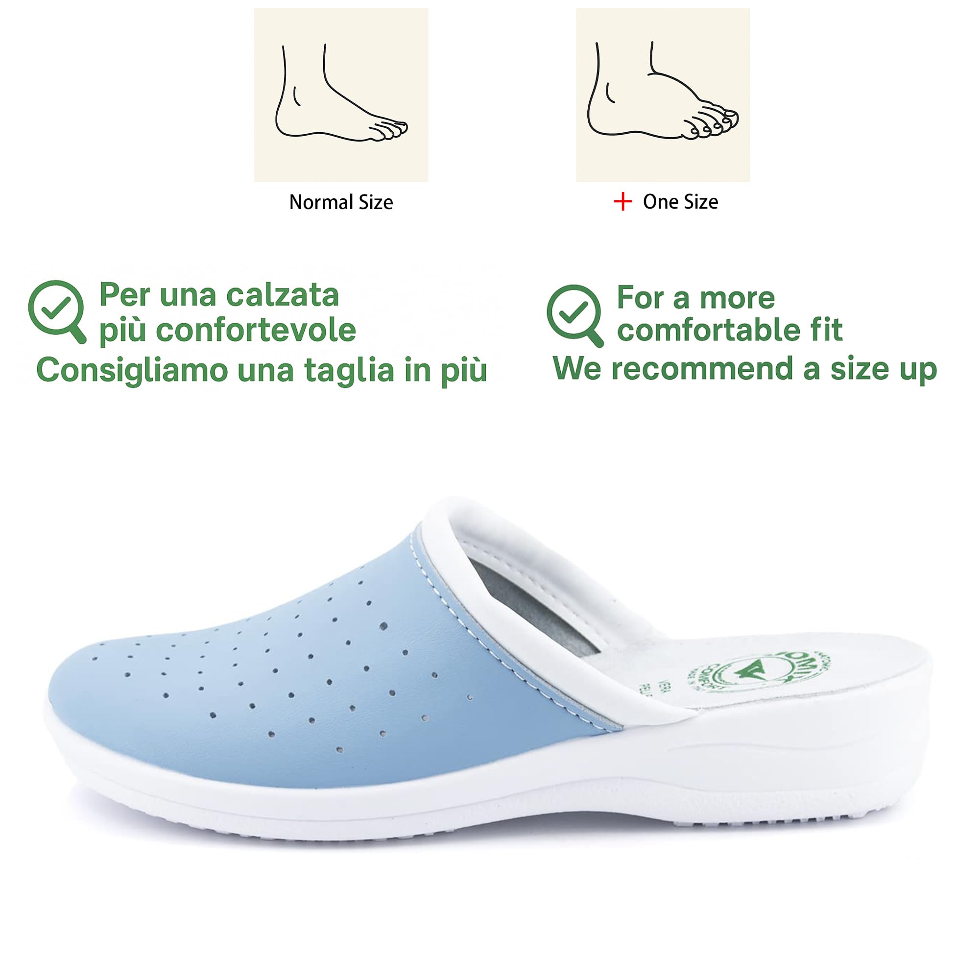 JOMIX Zapatillas Sanitarias de Estar por Casa para Mujer Anatómicas Cómodos Ligero Respirable