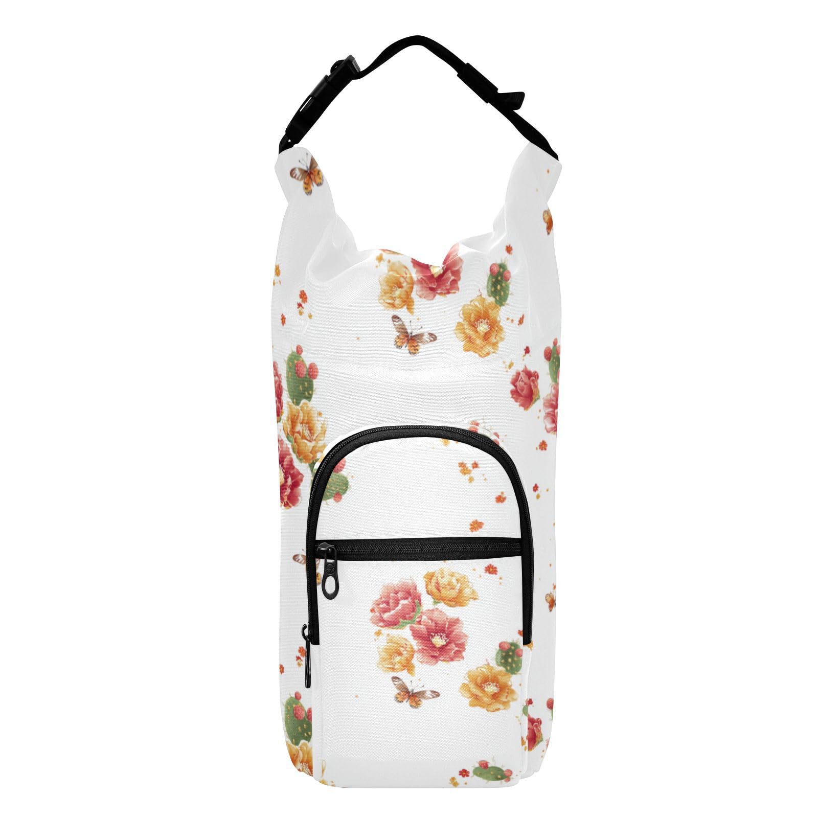 linqin Wasserflaschen-Tragetasche, Motiv: Blume, Kaktus, leicht zu  transportieren, isoliert, fr Flaschen mit einem Fassungsvermgen von 50  ml, 61 ml, 32 ml, 1,2 l : Amazon.de: Sport & Freizeit