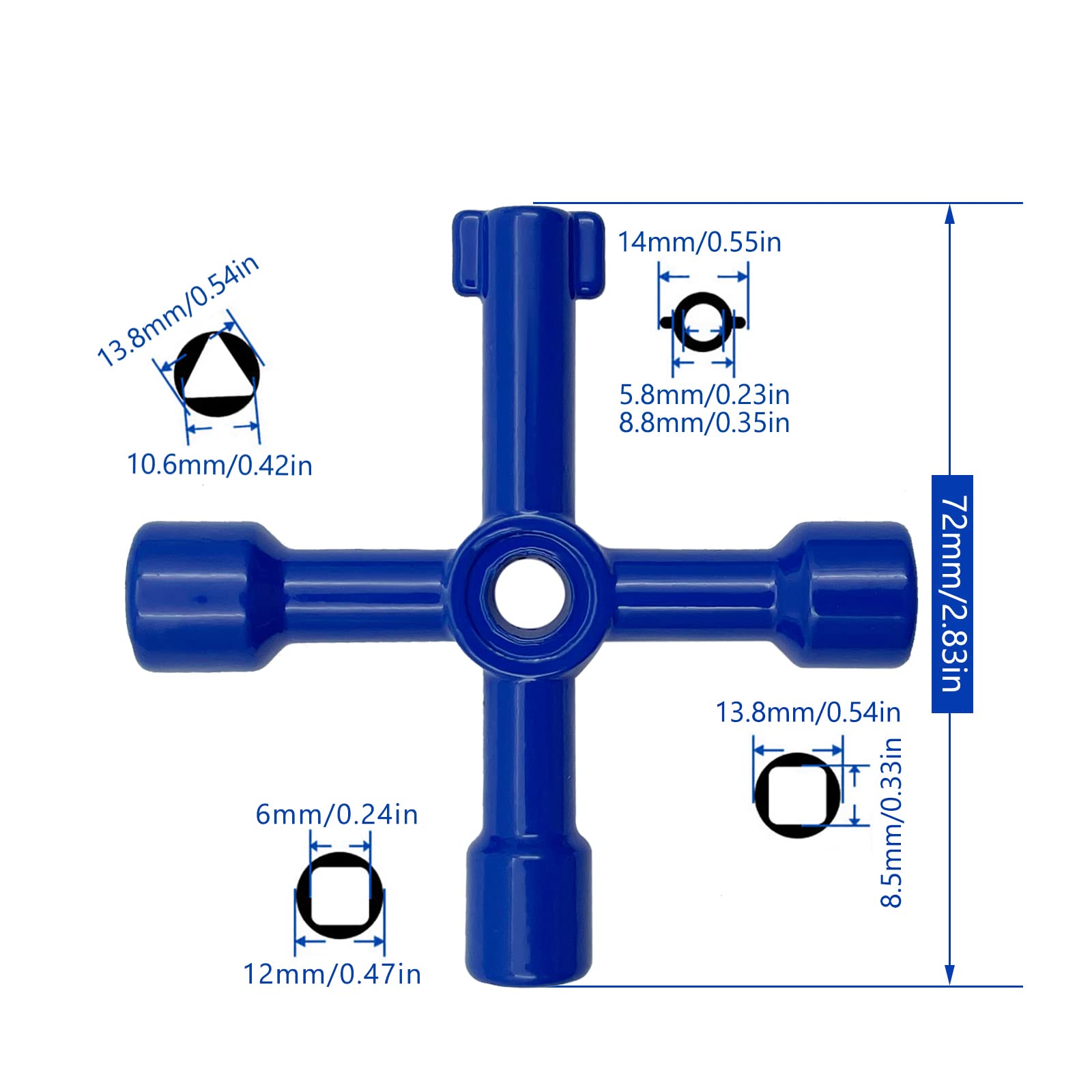 Snapklik.com : QYQRQF 4-Way Multi-Functional Utility Key, 4 In 1 ...