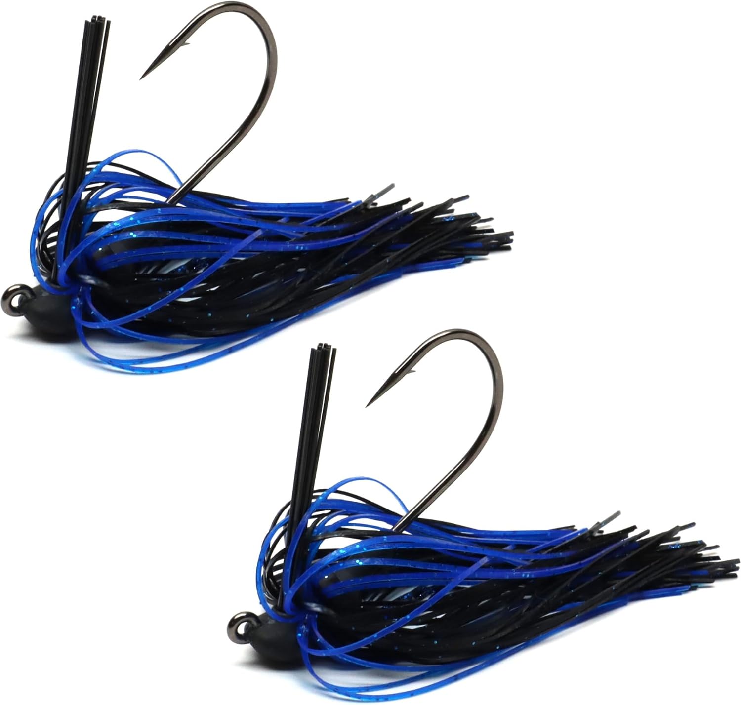 Harmony Fishing – Tungsten Flipping Jigs (2 Pack) – Weedless Flippin/Skipping/Cover Bass Fishing Jigs