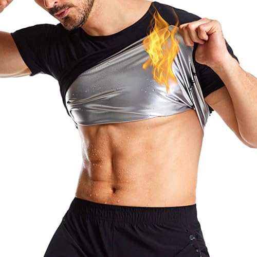 NANOHERTZ Sauna Traje de Sudor para Pérdida de Peso Shapewear Top Camisa Chaleco de Cintura Entrenamiento Entrenamiento Ejercicio Fitness Gimnasio NANOHERTZ Sauna Traje de Sudor para Pérdida de Peso Shapewear Top Camisa Chaleco de Cintura Entrenamiento Entrenamiento Ejercicio Fitness Gimnasio