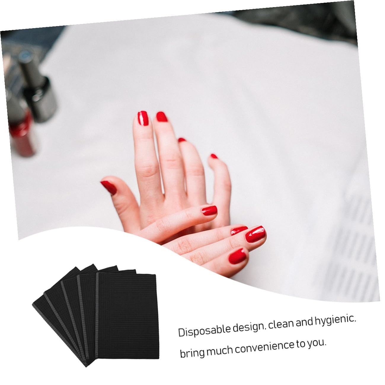 125 pezzi Tovaglietta Manicure Assorbente Monouso Polpa Tappetino per Nail Art e Pratica Unghie per Saloni e Uso Domestico