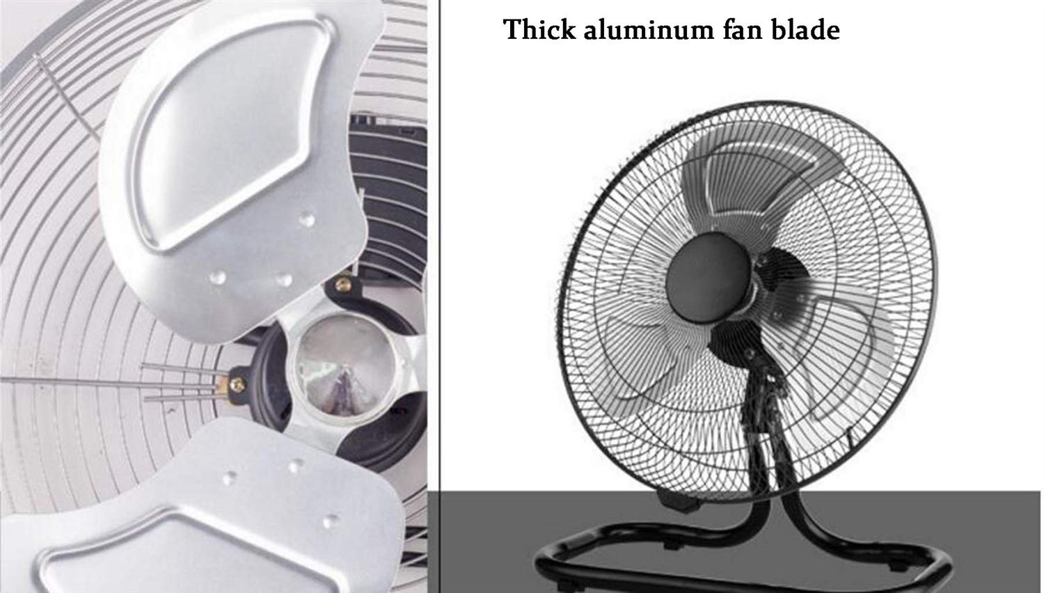 Ventilador de suelo industrial de alta velocidad, circulador de aire de cabeza ajustable para gimnasio, hogar y uso de fábrica