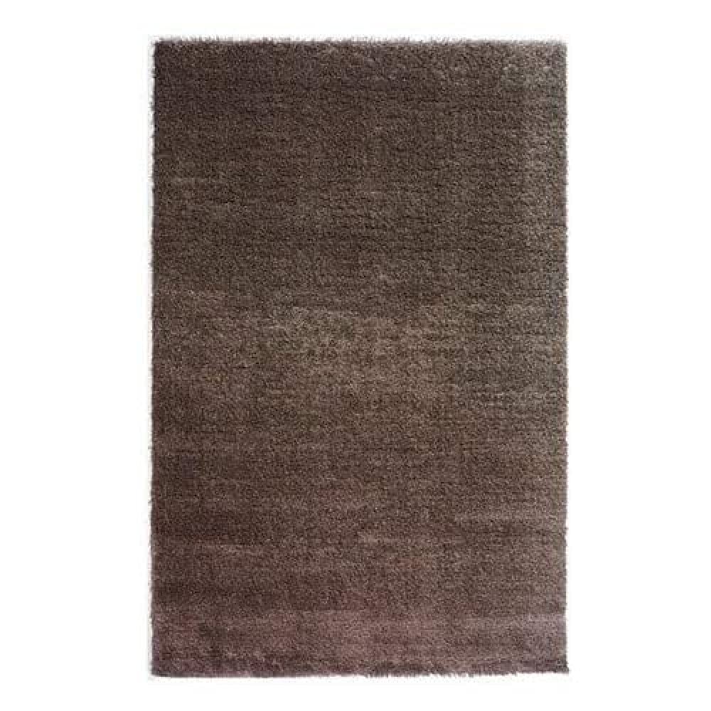 Tapis polypropylène chocolat robuste et doux au tissage dense modèle Arabella 160x228cm