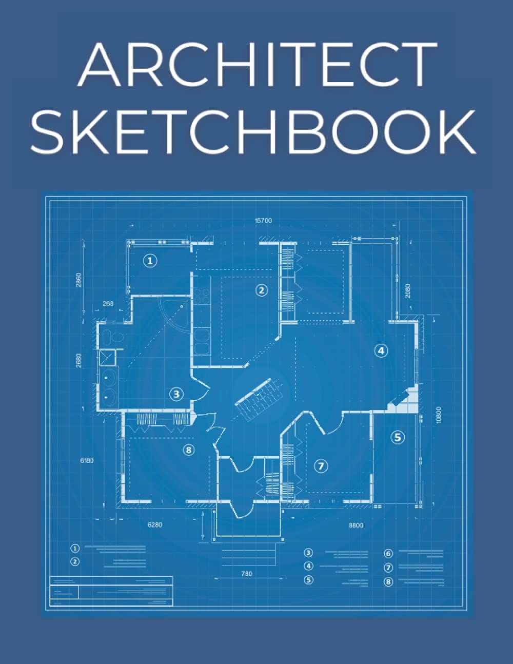 Architect Sketchbook: Construction Drawing and Planning | Architectural Graph Paper | Drafting Blueprint Notebook | Quad Ruled Notebook 5 x 5: Grid Paper Notebook 8.5 x 11