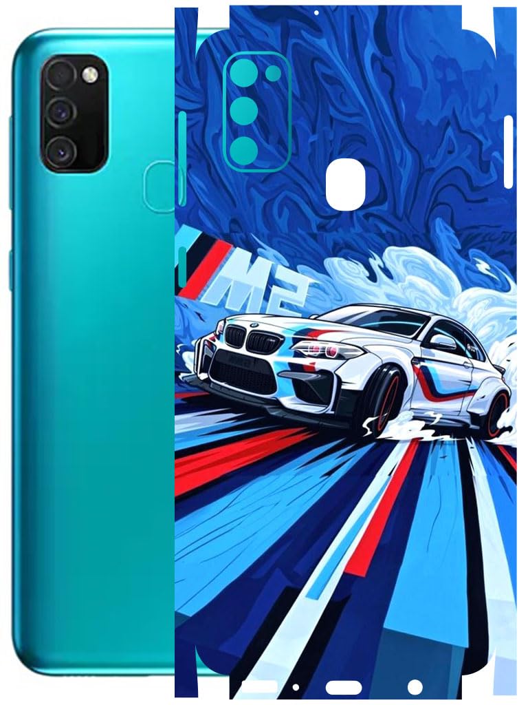 AtOdds - Full Body Back Screen Guard Protector Film - Lamination Wrap Skin Sticker Compatible with Samsung Galaxy M21 | Scratchproof Matte Finish (BWM)-image-49