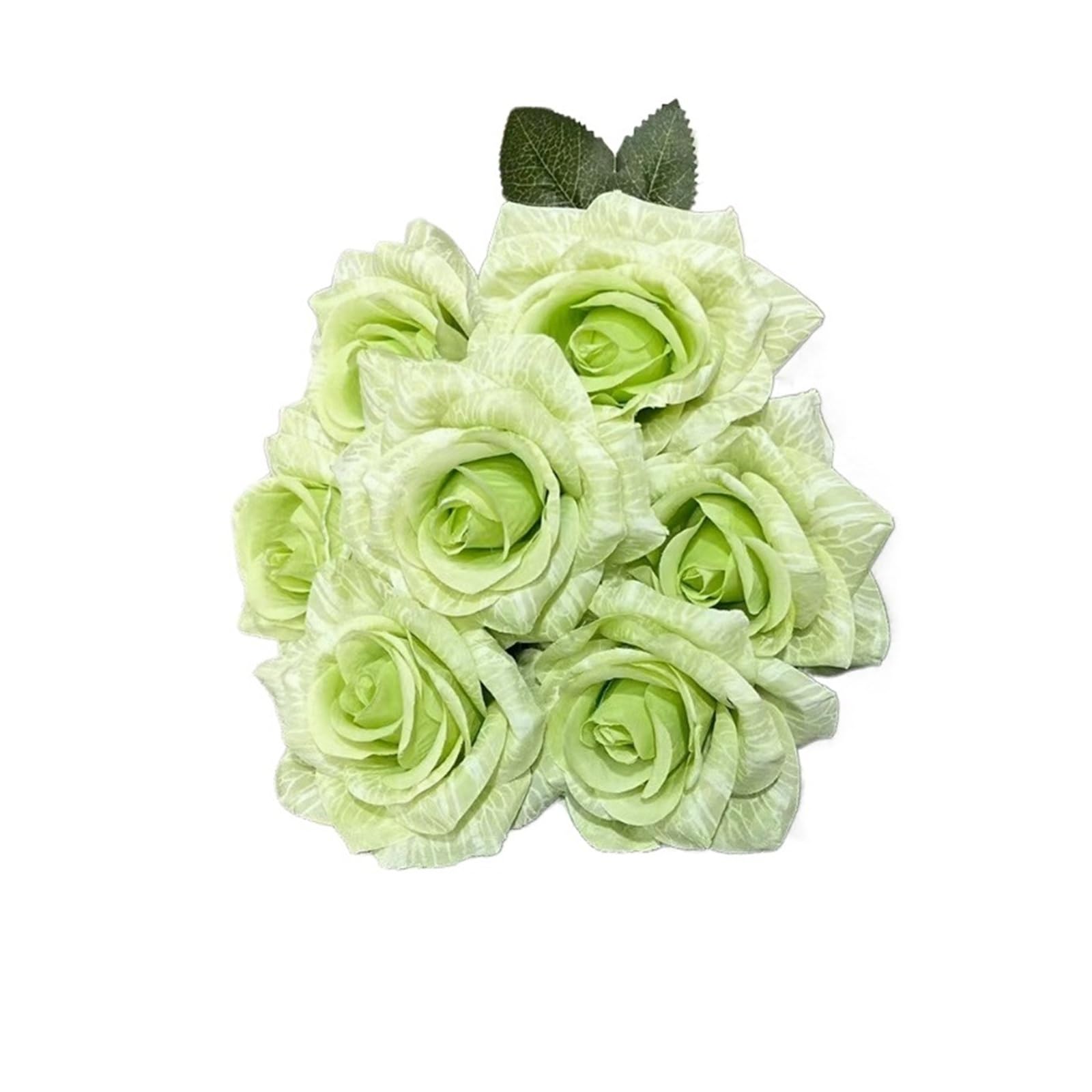 HamPaesk 2/5pcs Artificial Flowers Fake Hotel Decoration Simulation Bundle Flower Gift(Green,5pcs)