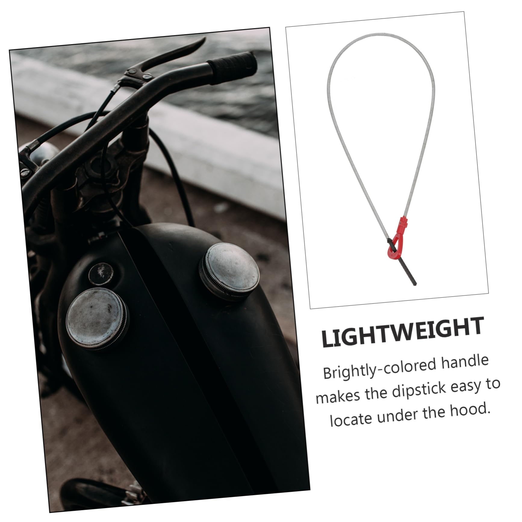 Cabilock Auto Oil Engine Oil Check Tube for Car Rear Differential Fluid Auto Vehicle Accessory Easy to Read High Reliability