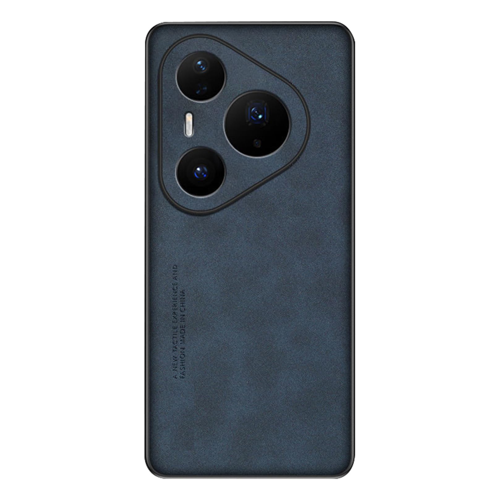 Coque ultra fine Huawei Pura 90 Pro antichoc etui cuir givrée bleu housse mince