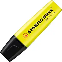 Marcador De Texto Stabilo Boss, Amarelo, Blister com 1 Unidade, Stabilo