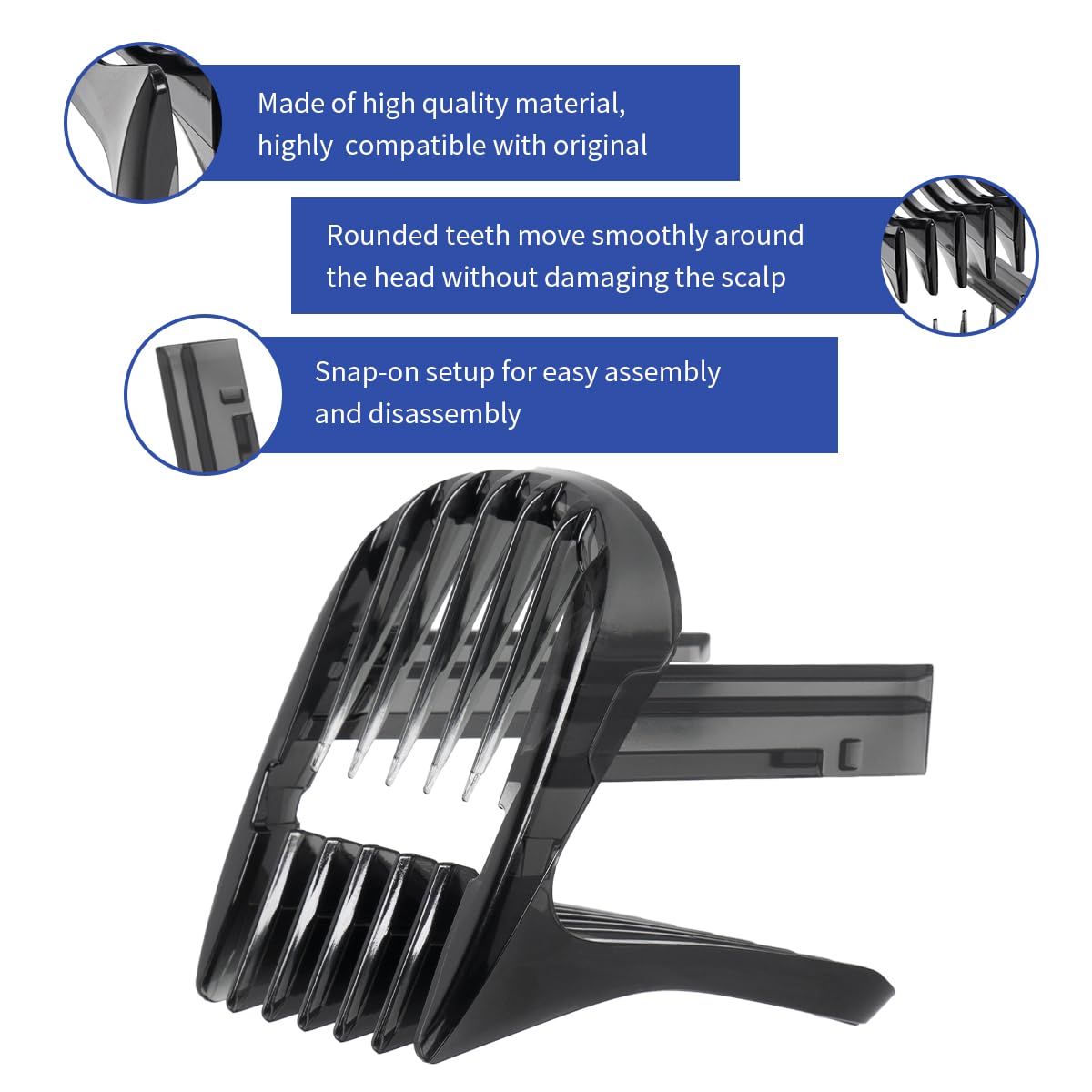 YanBan Zapasowy grzebień kompatybilny z Philips Hair Clipper HC3400 HC3410 HC3420 HC3422 HC3426 HC5410 HC5440 HC5442 HC5446 HC5447 HC5450 7452, dla dorosłych