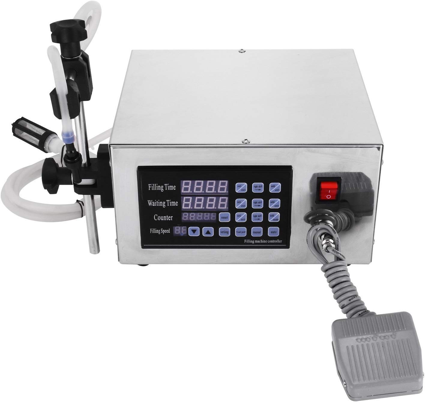 Liquid Filling Machine, Automatic Bottle Filler Digital Liquid Filling Pump Machine for Drink Water Shampoo Milk, 5-1700-#280