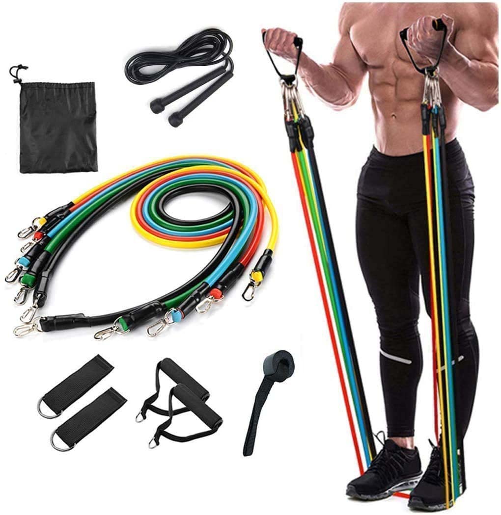 R A Products Exercise Bands Resistance Bands Set for Workingout Door Fitness Gym Resistance Bands Kit for Men Women Streching Rubber Bands (11PCS) Free Jump Rope (B09Z37V9RH) Amazon Price History, Amazon Price Tracker