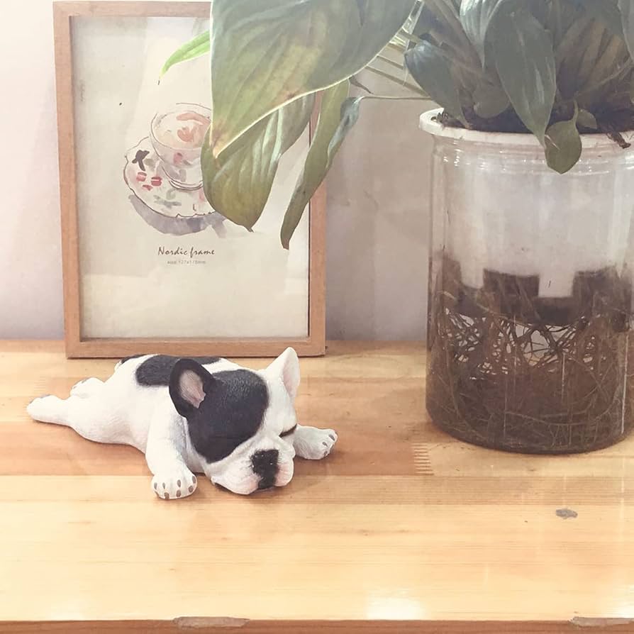 クロケン　花咲く金のなる木と白ヘビandフレンチブルドッグ　　絵画 クロケン様専用 花咲く金のなる木と白ヘビandフレンチブルドッグ