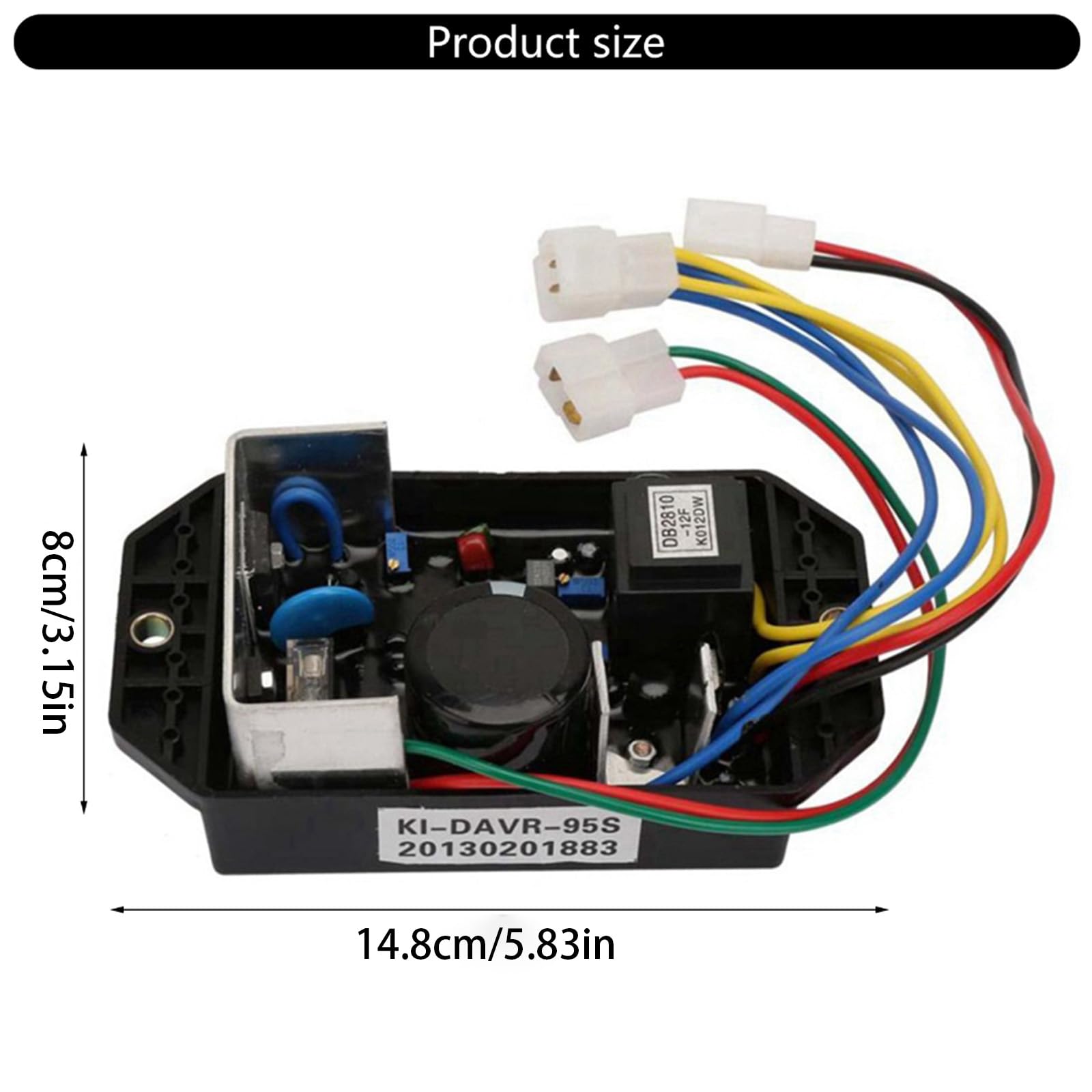 Regolatore Tensione Automatico Professionale KIDAVR-95S per Generatore Monofase con Protezioni da Sovraccarico Elettricità per Eventi Commerciali da Campeggio All'aperto