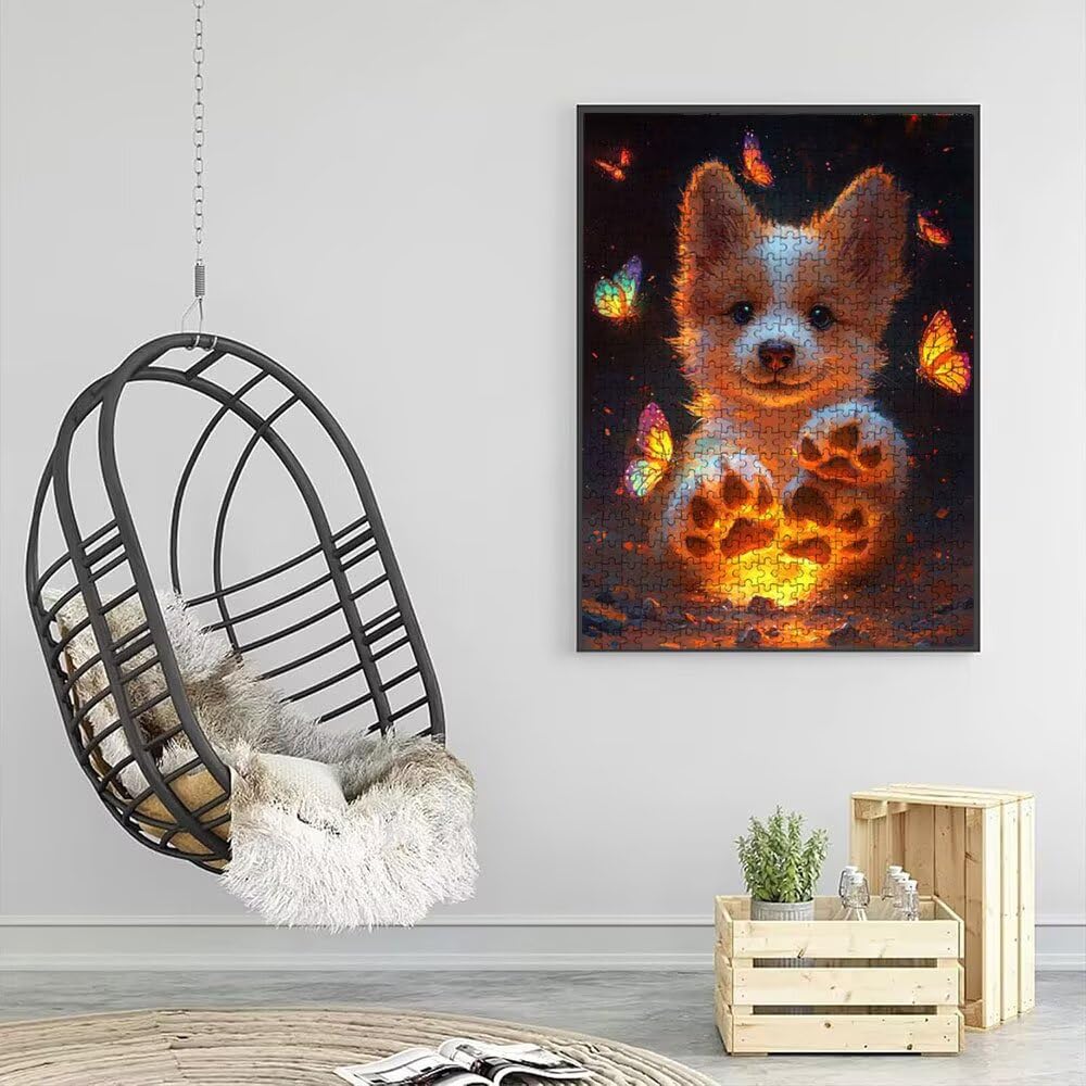 Świecące zwierzęta, puzzle, 4000 elementów, klasyczne puzzle, gra zręcznościowa dla dorosłych, puzzle dla całej rodziny, z pięknym opakowaniem, dekoracja DX0YL3-220