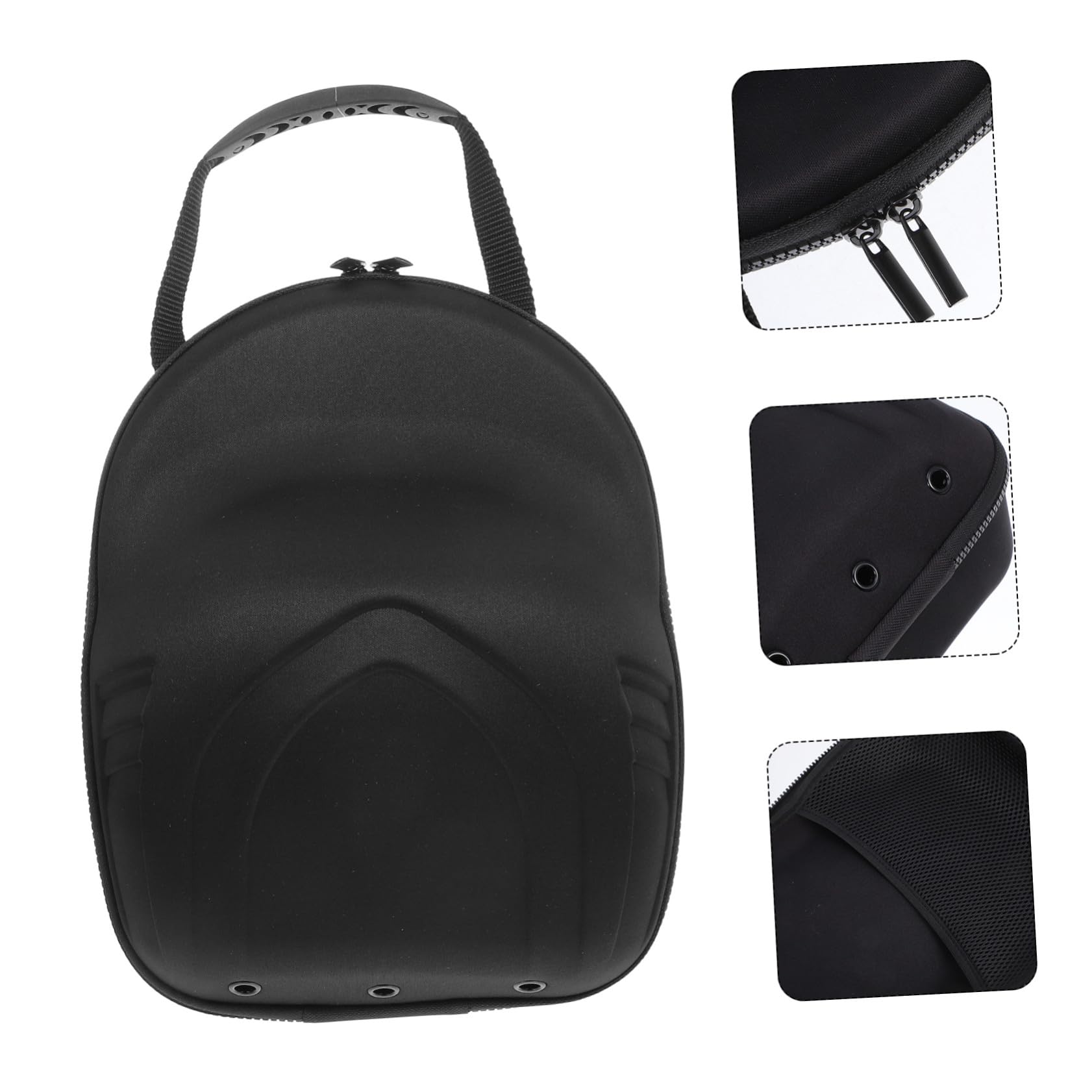 Estuche de Viaje para Gorras de Béisbol Negro Eva 30x23x10 Cm | Caps y Baseball Hat, Apertura y Cierre Fáciles, Ligero y Bien Acabado, Almacenamiento Práctico