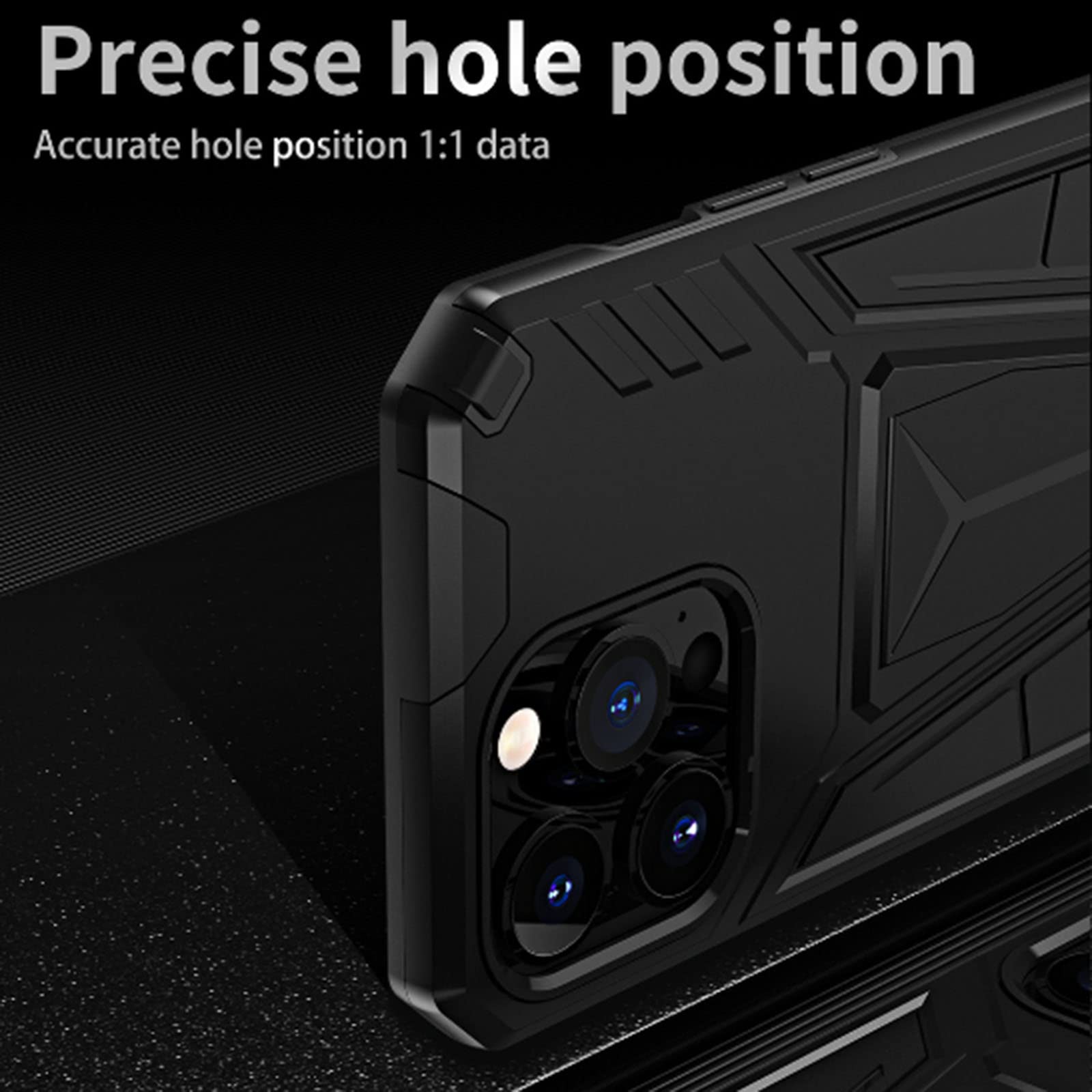 Etui do iPhone 13 Pro Max/13 Pro/13/13 mini, odporne na wstrząsy twardy tylny zderzak silikonowy pokrowiec ochronny z podpórką, kompatybilny z magnetycznym uchwytem samochodowym, czerwony, 13 Pro 6,1"