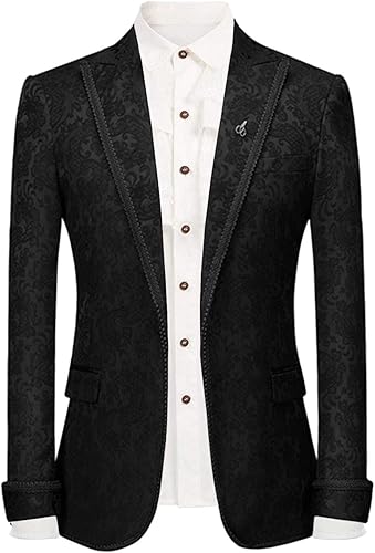 Wemaliyzd Blazer de Esmoquin Slim Fit para Boda Cóctel Traje separado