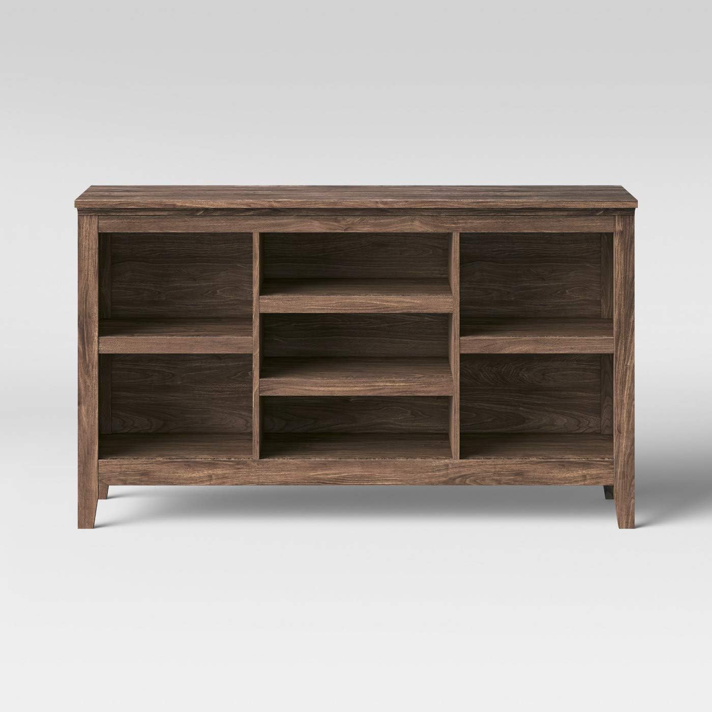 Threshold Carson Horizontal Bookcase Walnut Brown Home
