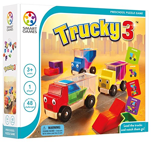 Smartgames Trucky 3 Wooden Skill-Building Puzzle Game Moving Trucks For Ages 3+ #TOP1