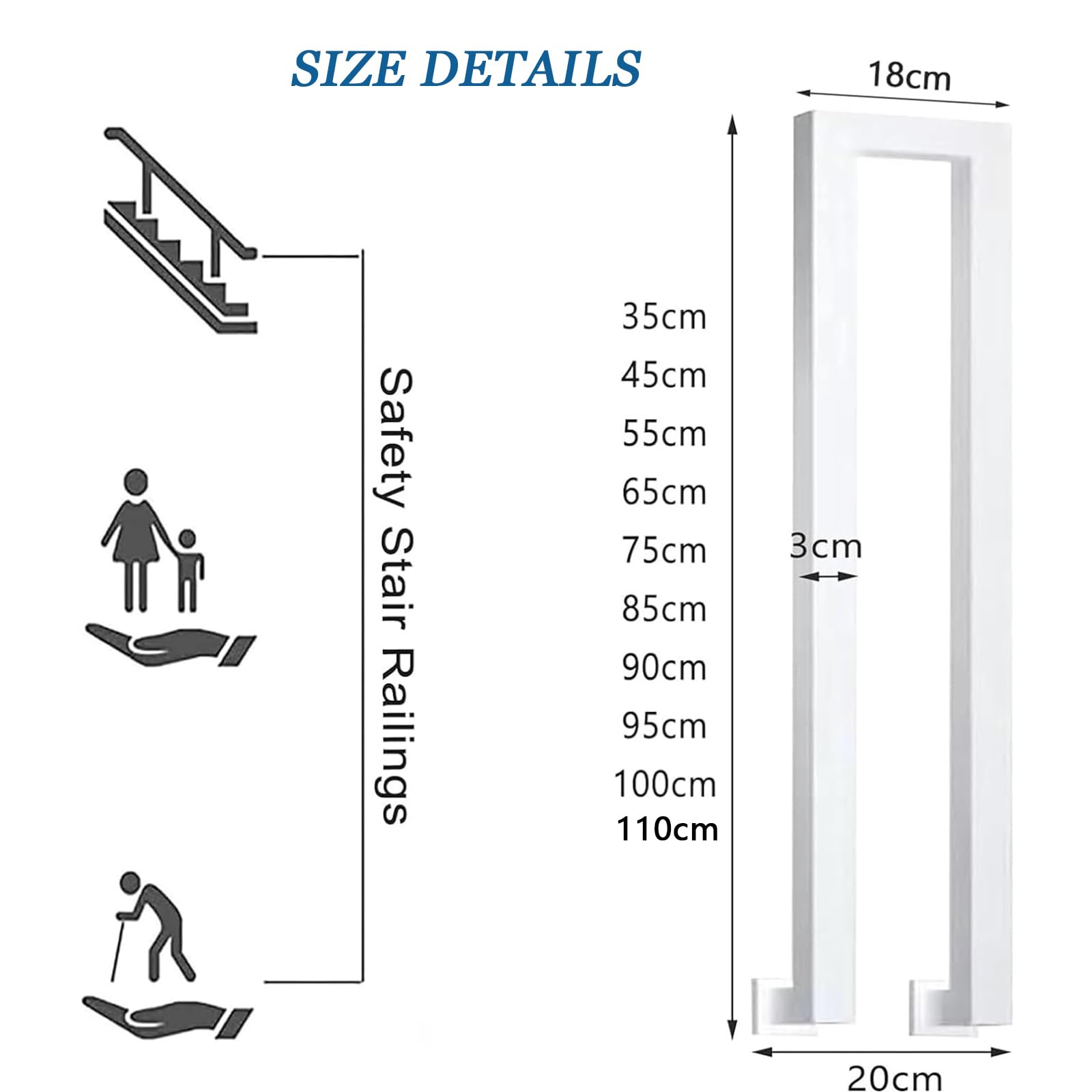 Balustrade Trap Trapleuning Kit 152,8 cm x 91 cm Buiten