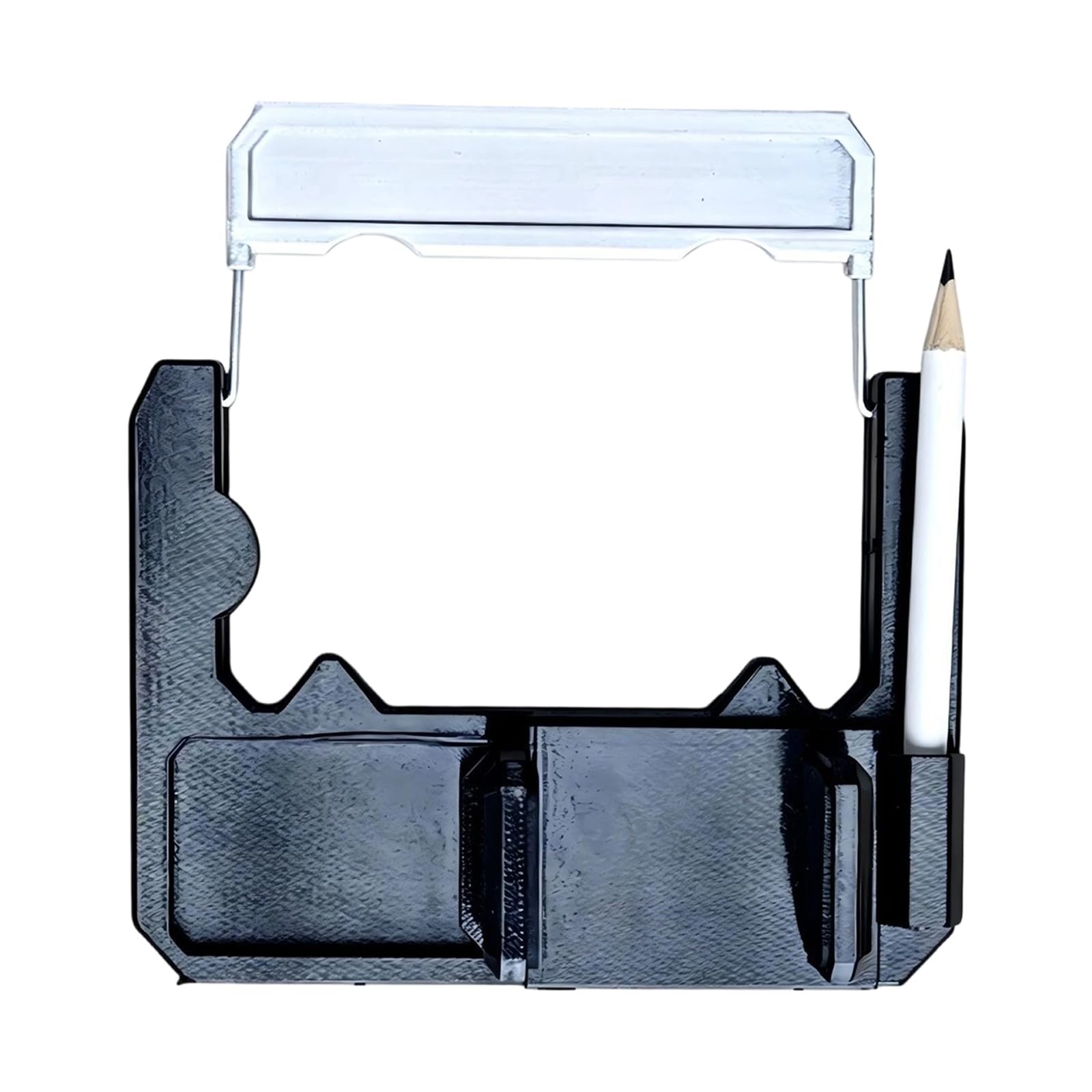 Cart Phone Tray for Golf Carts, Clip-on Smartphone Holder and Organizer for Pencil, Scorecard, Tees, Small Items, and Gear Cart Holder Golf Phone Tray Score Pencil Steering Storage