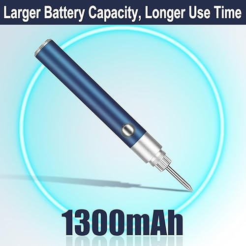 Miniatura 2 de Soldador portátil inalámbrico Batería incorporada de 1300 mAh Voltaje y temperatura ajustable de gran capacidad Batería recargable adecuada para