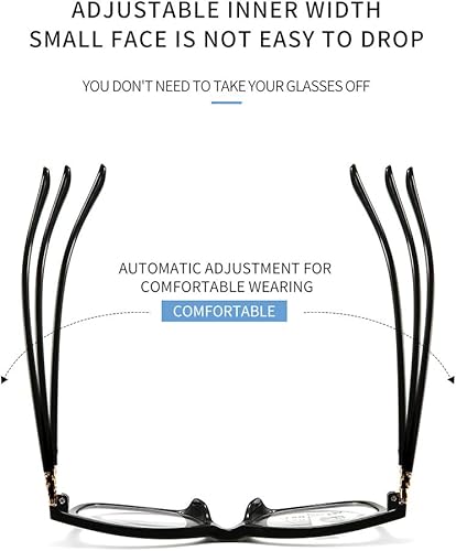 Miniatura 9 de Gafas de lectura progresivas multienfoque para hombres y mujeres, sin línea, multifocales, lentes de lectura con bloqueo de luz azul, 100%