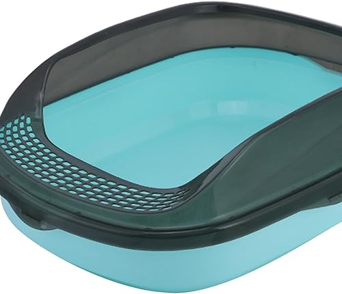 Miniatura 5 de Caja de arena para gatos con parte superior abierta, bandeja de arena para mascotas, orinal, inodoro, caja de arena para gatos, bandeja de arena